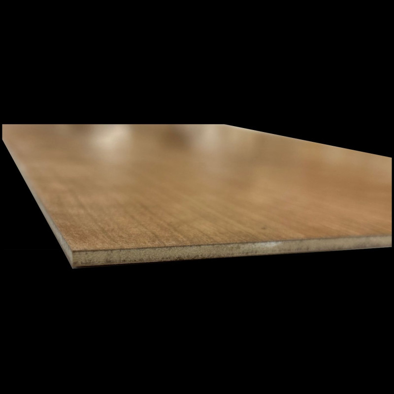 Panneau MDF 3 Plaqué Merisier Verni
