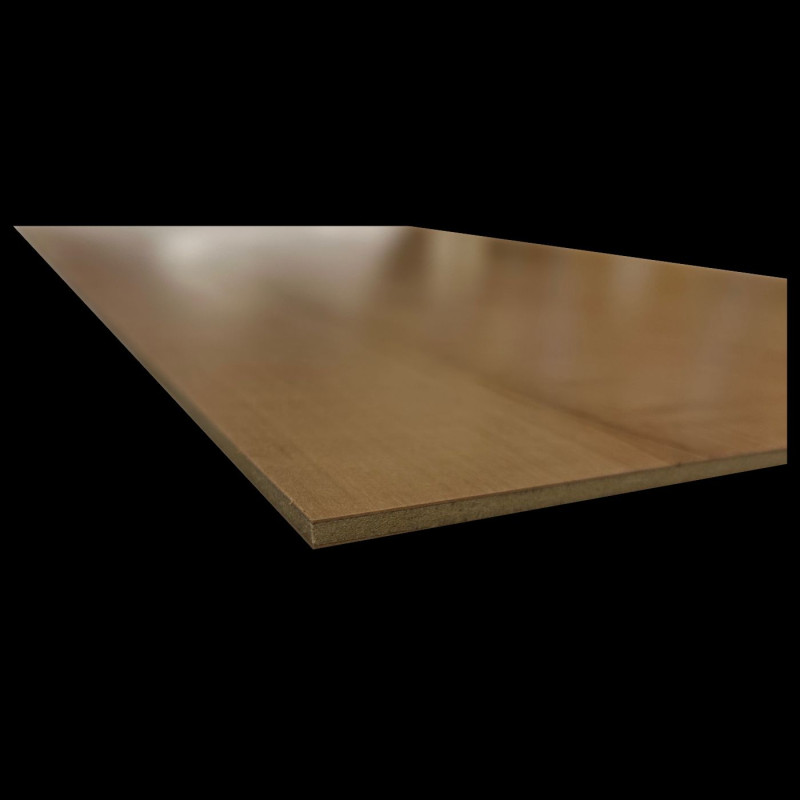 Panneau MDF 3 Plaqué Poirier Verni