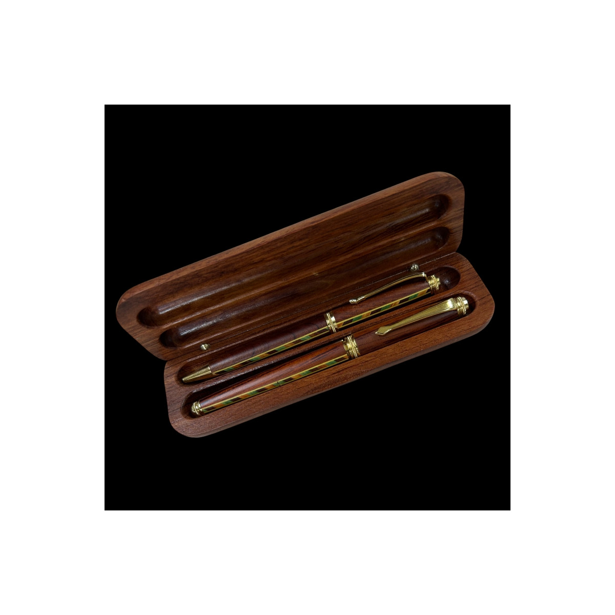 Étuis en Bois pour 2 Stylos
